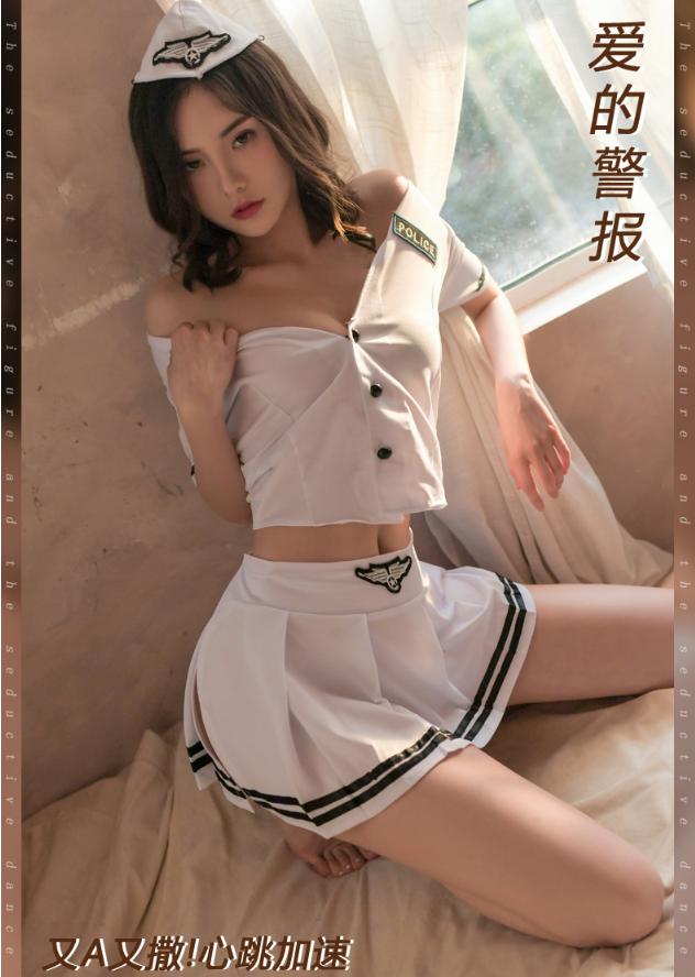 0346 - lingerie cosplay police woman/polwan