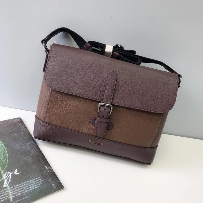 Coach Hudson Messenger In Colorblock