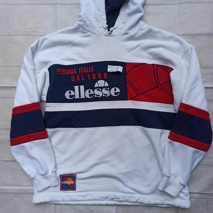 vintage ELLESSE jaspo hoodie jacket 90s size L