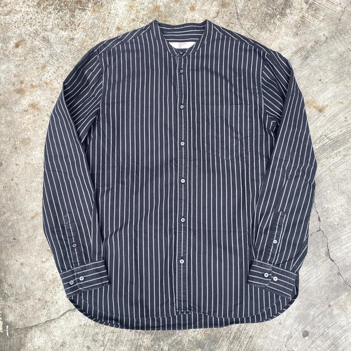 8 Seconds Striped Mandarin Shirt, Size XLarge Fit Large