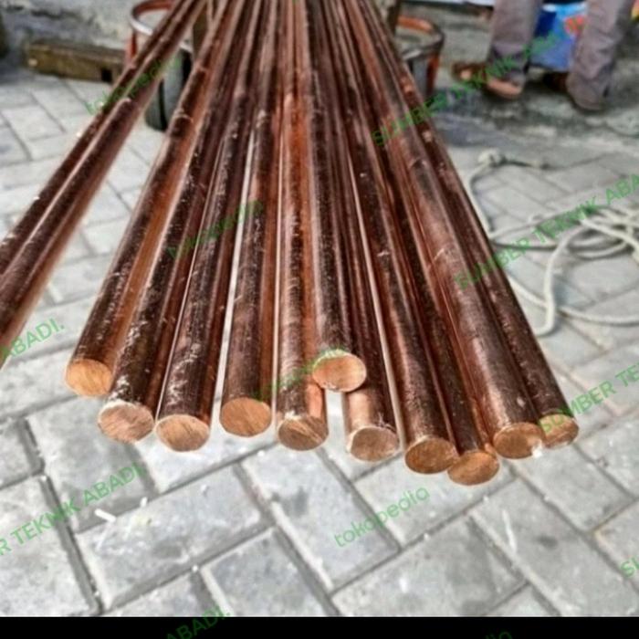 as tembaga 10mm x 1000mm tembaga batangan 10mm x panjang 1 meter