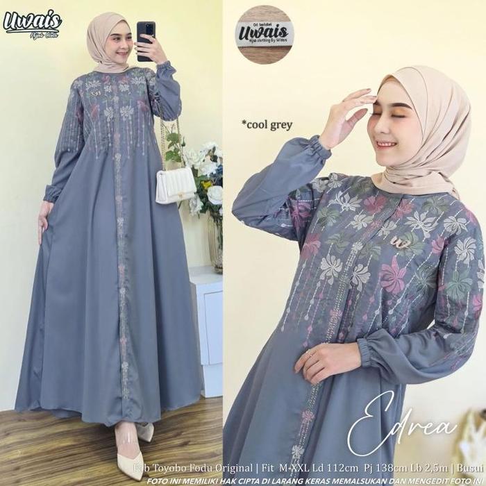 RANDOM edrea gamis model terbaru original uwais , silahkan di order