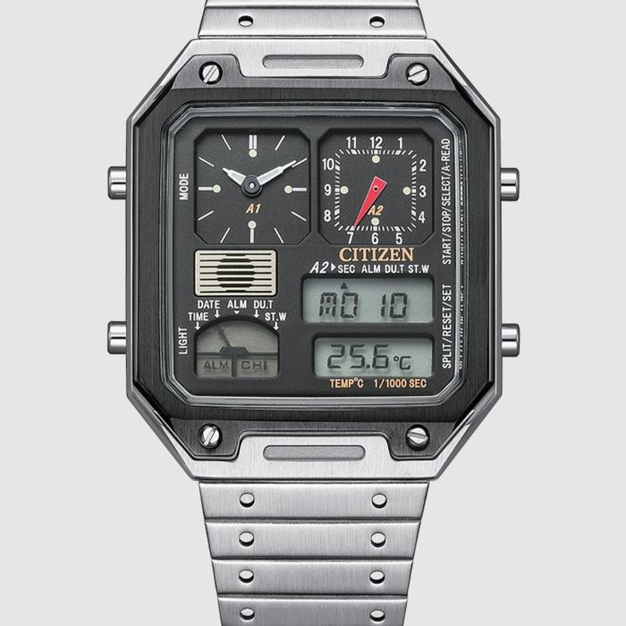 Citizen Ana-Digi Temp Stainless Steel Men's Watch JG2126-69E