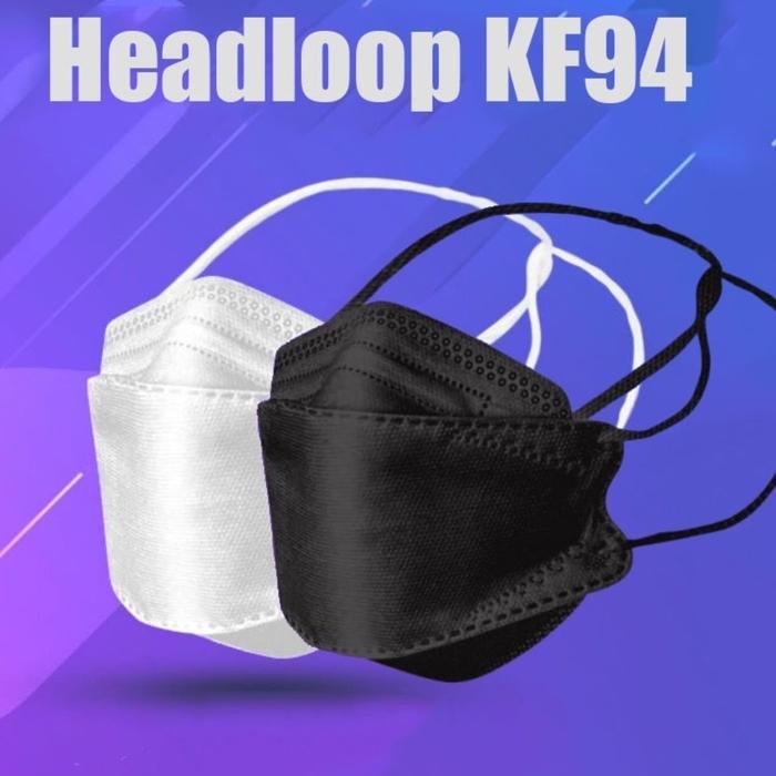 MASKER KF94 HIJAB HEADLOOP 4D IMPOR KF 94