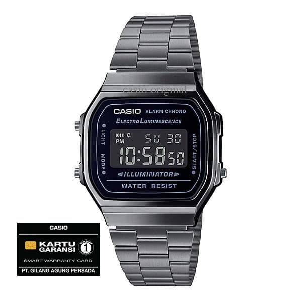 JAM TANGAN CASIO A168WGG-1B A 168WGG ORIGINAL RESMI