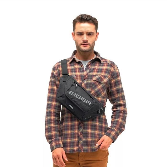 EIGER WAISTBAG ORIGINAL ALPINE W CROSS HITAM