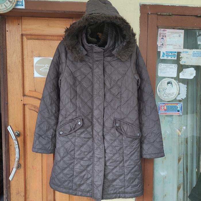 Jual Down Jacket Parka Hush Hush Woman Diamond Pattern Size M
