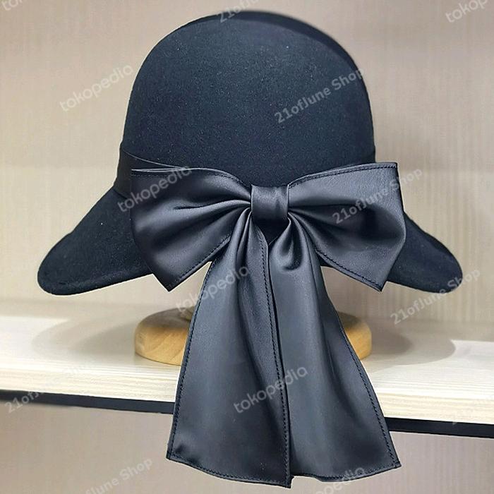 Topi Wanita Import Premium Wool Felt Agatha Hats Diametre sz 56-58cm
