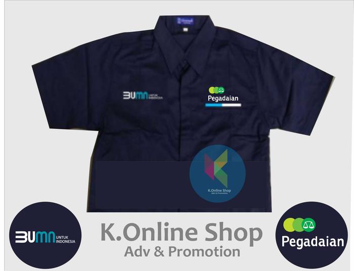 Kemeja bumn pegadaian seragam bumn pegadaian baju bumn pegadaian