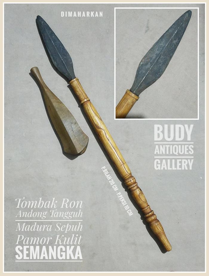 Tombak Ron Andong TUS Madura Pamor Kulit Semangka