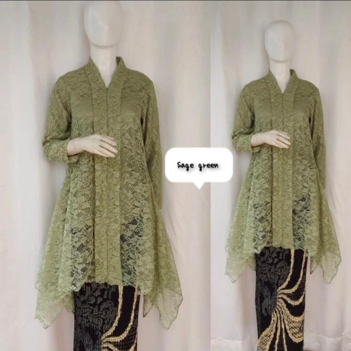 setelan kebaya tunik umbrella brokat/kebaya pesta