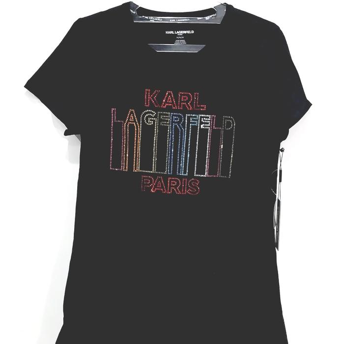 karl lagerfeld dress kaos wanita OF 84 original black