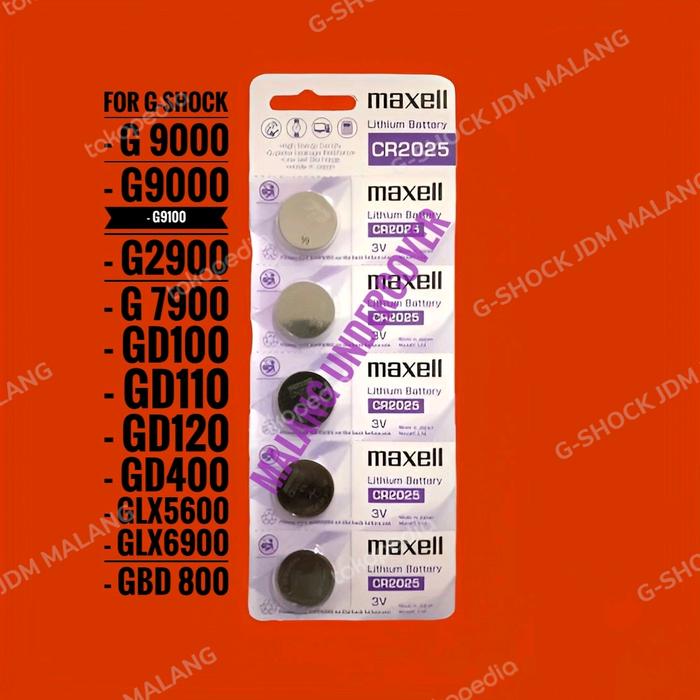 BATRE BATEREI G-SHOCK G9000 G 9100 G2900 G 7900 GD 100 GBD 800 CR 2025