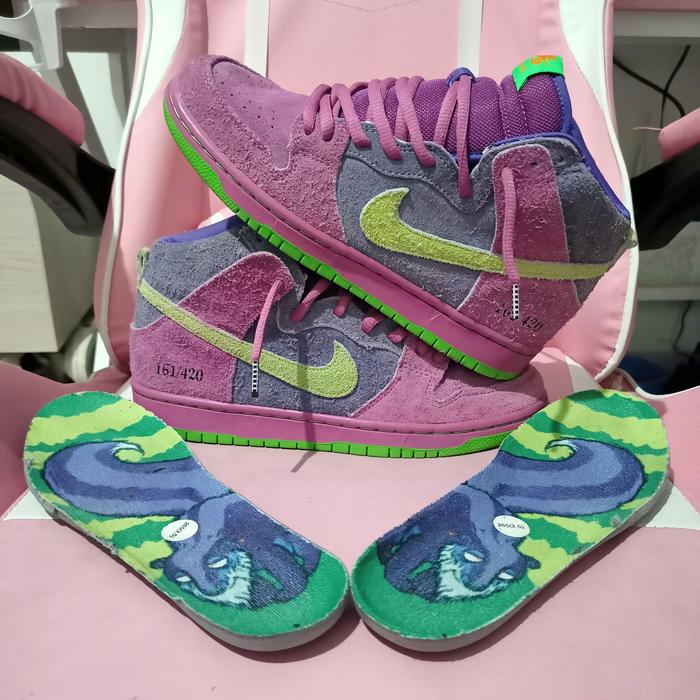 NIKE SB DUNK HIGH 420 SKUNK 42 26 5 CM PRELOVED BEKAS SECOND