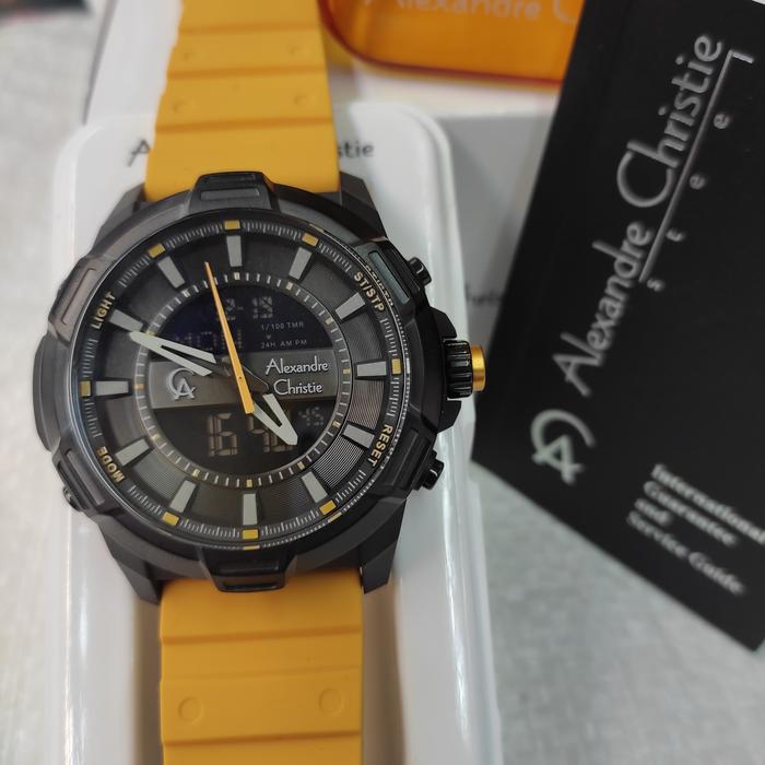 Jam PRIA ORIGINAL Alexandre Christie Ac 9375 MH Runber Solid