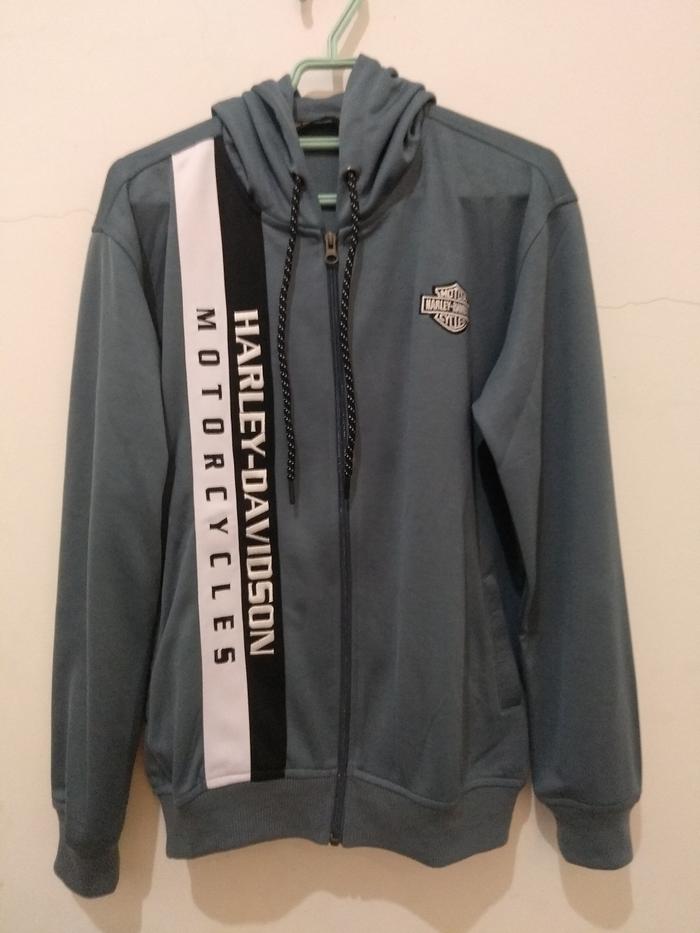 Jaket Hoodie Harley Davidson Barensil Full Bordir