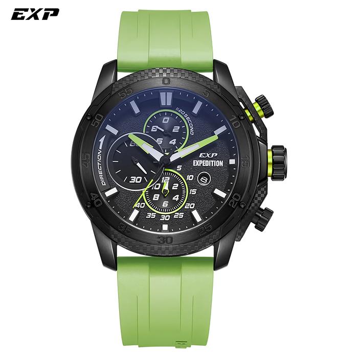 Expedition 6810 MCRIPBALE Jam Tangan Chronograph Pria - Black - Green
