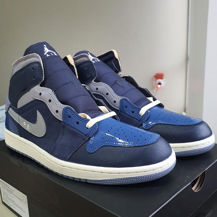 Jordan 1 Mid SE Craft Obsidian French Blue Ashen Slate White