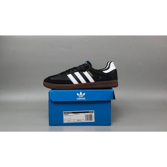 SEPATU ADIDAS SAMBA VEGAN CORE BLACK GUM BNIB ORIGINAL VIETNAM GRATIS