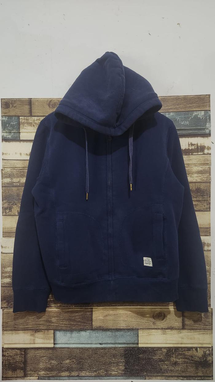 Hoodie Spao Sherpa Zipper Navy ( Size M-L )