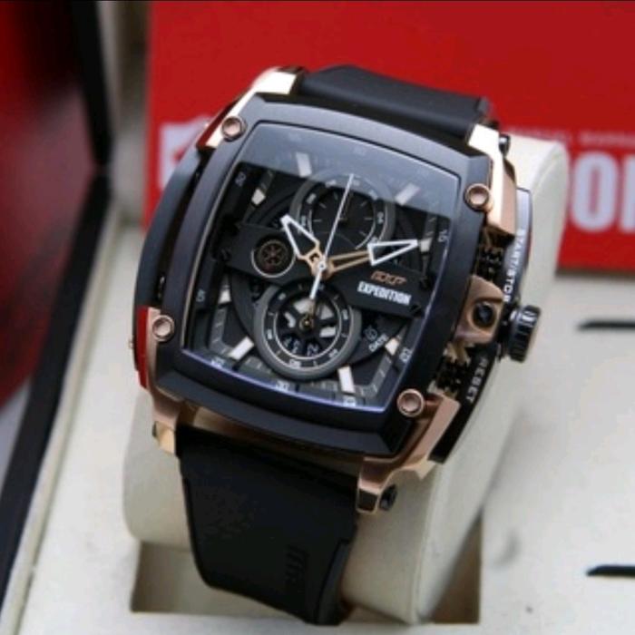Expedition EXP 3008 E3008 E 3008 BLACK ROSEGOLD Pria Rubber ORIGINAL
