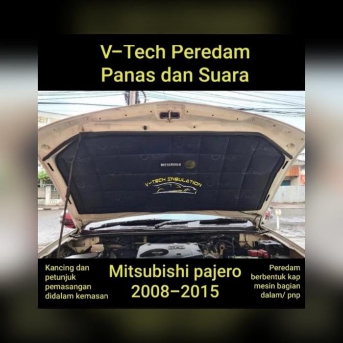 Peredam Kap Mesin Hitam PAJERO Sport Premium Vtech ceramic