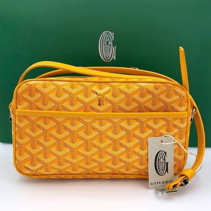 Original - Goyard Cap Vert Jaune Messenger Sling Bag Belvedere St Loui