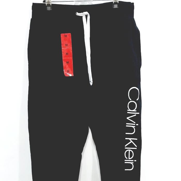 calvin klein celana training jogger unisex OF 34 original black/grey