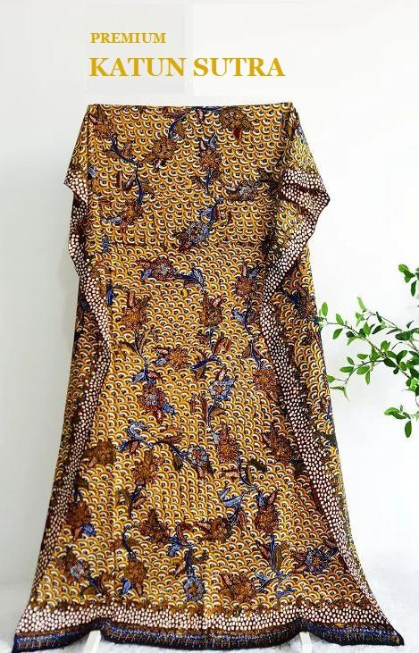 Kain Batik Tulis ASLI LASEM Premium Katun Sutra Gunung Ringgit Gold