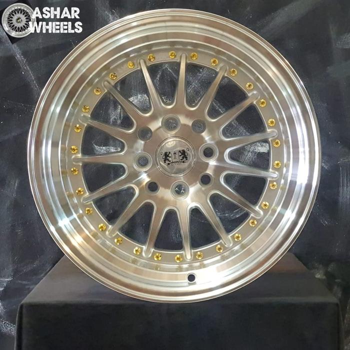 velg mobil ring 15 4x100 4x114,3 CCW FULL POLIS termurah terlengkap