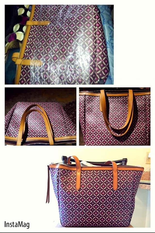 Tas Tote Fossil Keyper asli