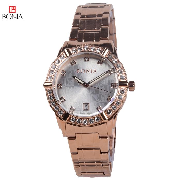 Bonia Swarovsky B10651-2517S Jam Tangan Wanita - Rosegold