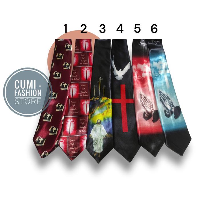 Dasi pria Dasi rohani Dasi gereja Dasi salib motif No1-12