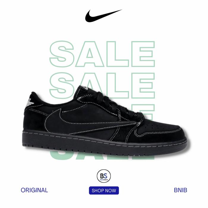 Nike Air Jordan 1 Low Travis Scott Black Phantom