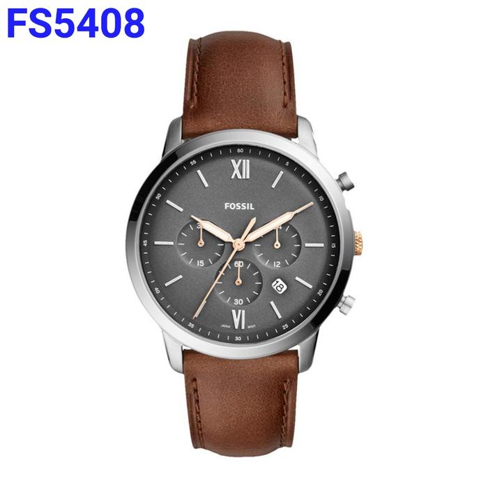 Jam Tangan Pria FS5408 FS 5408 Kulit Stainless Watches