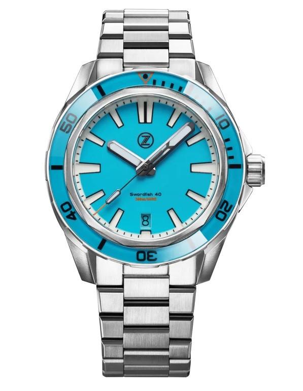 ZELOS SWORDFISH 40MM SS 'SKY BLUE'