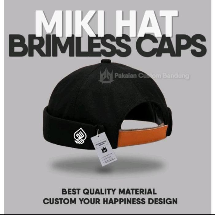 PECI MIKI HAT CUSTOM PREMIUM ORIGINAL LOGO ALHAMDULILLAH KUFI