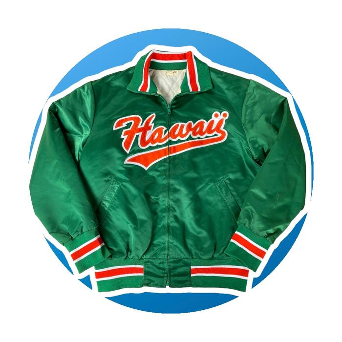 JAKET VARSITY HAWAII USA SATIN