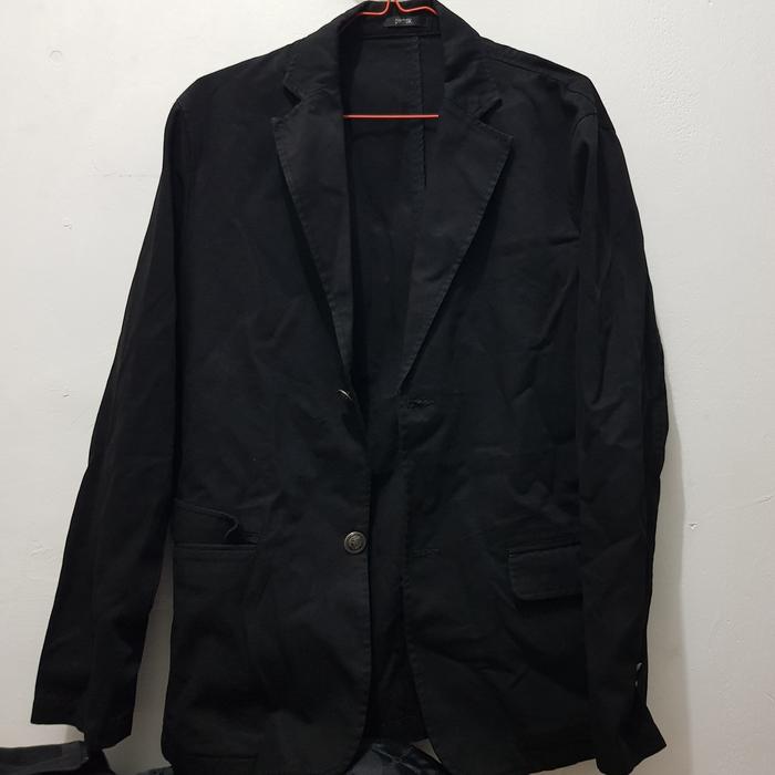 BLAZER PRIA MERK PIERROX WARNA HITAM COTTON PRELOVED HIGH QUALITY