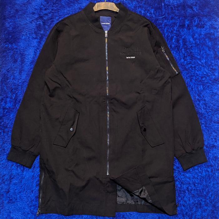 FRANK STONE (𝖜𝖊'𝖗𝖊 𝖑𝖎𝖓𝖐𝖊𝖉) LONG BOMBER JACKET