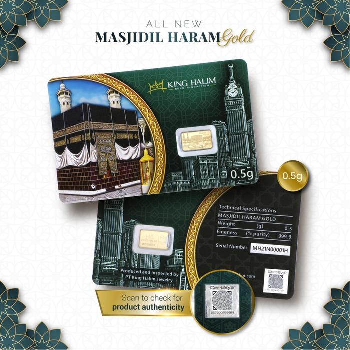 MAS KING HALIM 0.5 Gram MASJIDIL HARAM