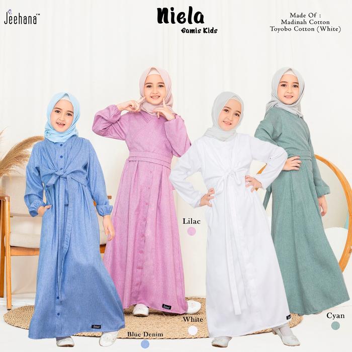 Gamis Niela Kids / Pakaian Sarimbit dan Couple Nielan / JEEHANA