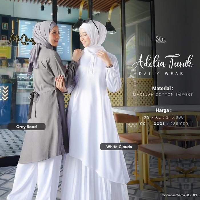 Tunik Adelia madinah cotton import ORI by Silmi
