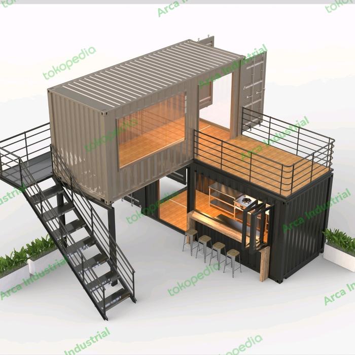 booth container double deck