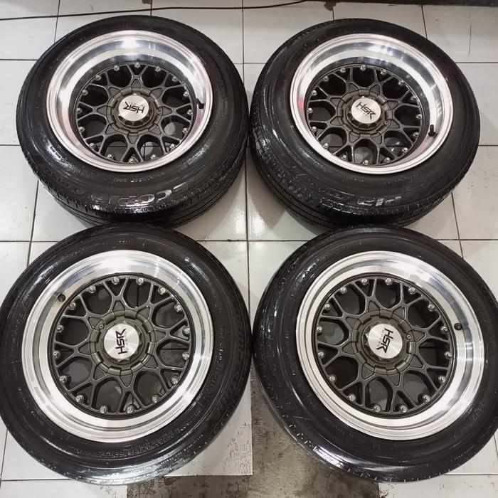 ready velg bekas hsr celong ring 15 lebar 7,5/8,5 pcd 4x100/114