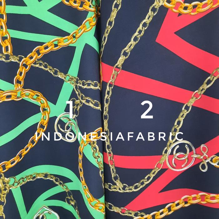Kain Maxmara motif bahan silk satin roberto gamis tunik hijab jilbab