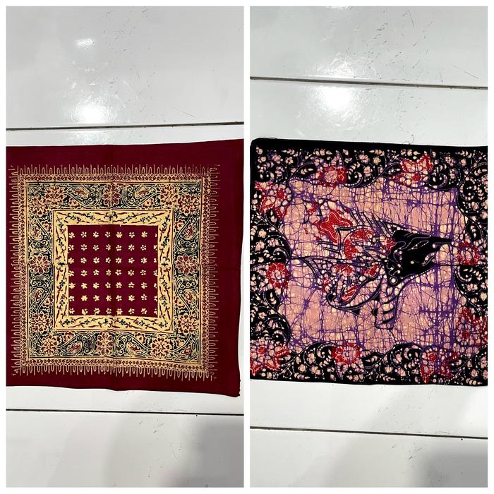 Kain batik tulis kuno Alas Tatakan piring Makan circa1980