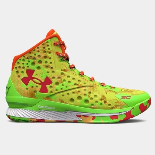Sepatu Under Armour Curry 1 SPK Hyper Green Men Original Limited