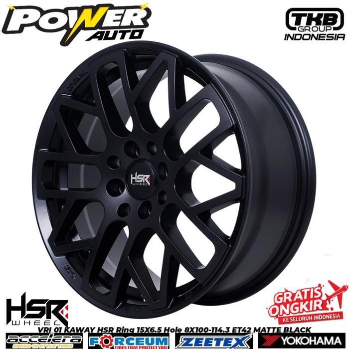 VELG RACING RING 15 WARNA HITAM DOP BUAT GALANT/IGNIS HSR VRI KAWAY