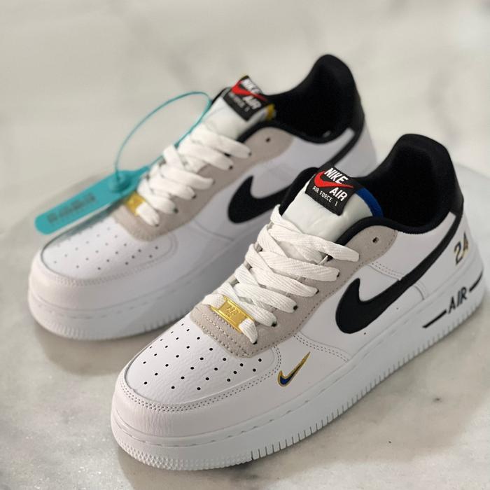 Sepatu Nike Air Force 1 White Cream Sneakers Pria Wanita